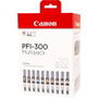 Canon Multipack de tinta PFI-300 con 10 cartuchos