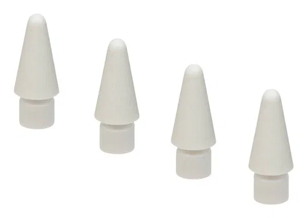 Tucano ma-stytipset-w Accesorio para Pluma Estilográfica, Compatible con Apple Pencil 1st/2nd Gen, Pro, USB-C y Tucano Pencil 3, Blanco, 4 Piezas