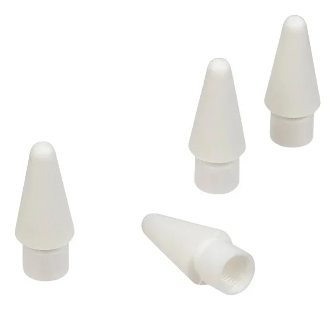 Tucano ma-stytipset-w Accesorio para Pluma Estilográfica, Compatible con Apple Pencil 1st/2nd Gen, Pro, USB-C y Tucano Pencil 3, Blanco, 4 Piezas