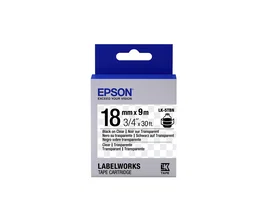 Epson LK-5TBN Cinta de etiquetado negro sobre transparente 1,8 cm x 9 m