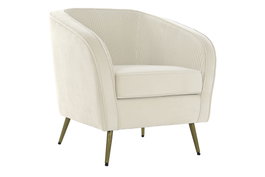 DKD Home Decor Sillón de Poliéster y Metal en Crema