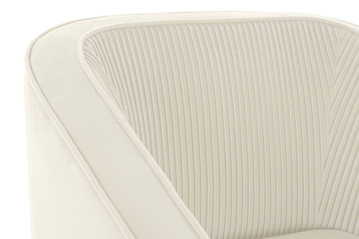 DKD Home Decor Sillón de Poliéster y Metal en Crema