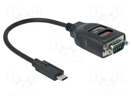DeLOCK Adaptador USB Type-C™ a 1 x Serial RS-232 DB9 con protección ESD de 15 kV