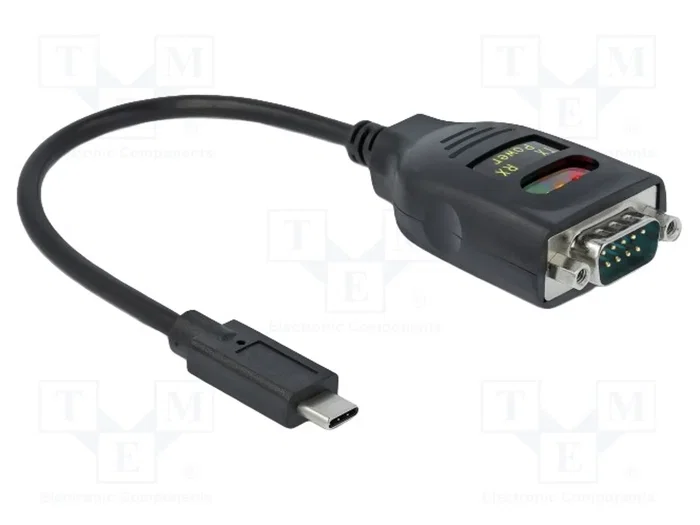 DeLOCK Adaptador USB Type-C™ a 1 x Serial RS-232 DB9 con protección ESD de 15 kV DeLOCK Adaptador USB Type-C™ a 1 x Serial RS-232 DB9 con protección ESD de 15 kV