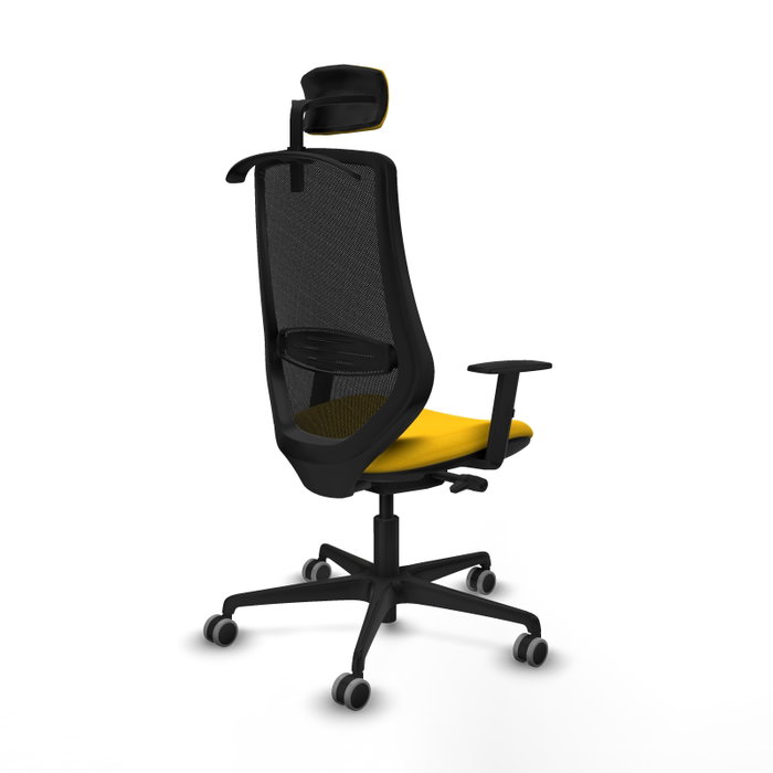 PIQUERAS Y CRESPO Silla de oficina Mardos con mecanismo Sincro/Traslack, Amarillo y Negro PIQUERAS Y CRESPO Silla de oficina Mardos con mecanismo Sincro/Traslack, Amarillo y Negro