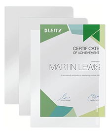 Leitz Dossier Uñero Rígido 150 Micras A4 Caja 100 Unidades Blanco Translúcido