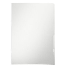 LEITZ Dosier Uñero PVC Rígido 150 Micras A4 Blanco Translúcido Caja 100 unidades