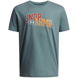 Camiseta de Manga Corta Infantil Under Armour Overlay Wm Ss Verde