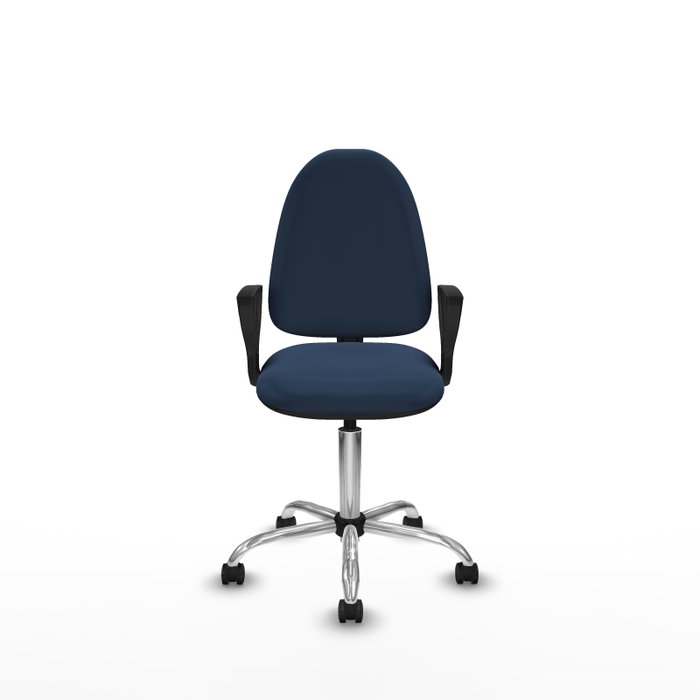 PIQUERAS Y CRESPO Silla de oficina Aýna Azul marino con brazos fijos PIQUERAS Y CRESPO Silla de oficina Aýna Azul marino con brazos fijos