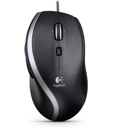 Logitech M500S Ratón Alámbrico USB, Rueda de Desplazamiento Hiperrápido, 1000 DPI Láser, Botones Adelante/Atrás