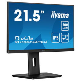 iiyama ProLite XUB2292HSU-B6 Monitor de 21.5" (54.6 cm) FHD IPS 100Hz 0.4ms AMD FreeSync Altavoces Pivot Negro