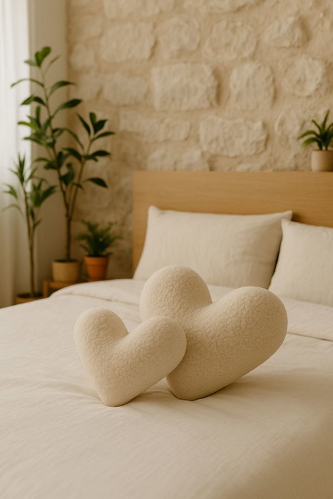 Aberto Design Cojín Teddy Kalp Big - Light Beige 42 x 45 x 12 cm