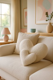 Aberto Design Cojín Teddy Kalp Big - Light Beige 42 x 45 x 12 cm