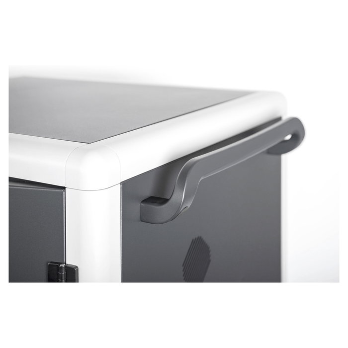 Digitus Armario de Carga Móvil para 30 Portátiles/Tabletas hasta 15.6", USB-C, con Desinfección UV-C, 540W, Negro, Ruedas, Gestión de Cables, Cierre con Llave