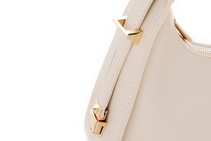 Lucky Bees Bolso 1263 Crema Piel Sintética Elegante y Versátil