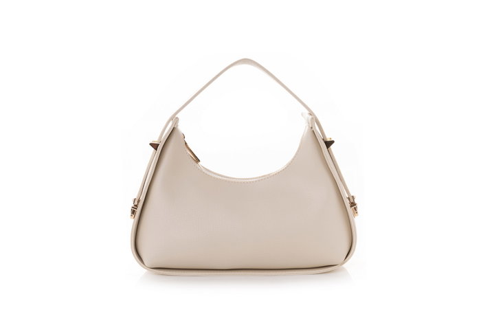 Lucky Bees Bolso 1263 Crema Piel Sintética Elegante y Versátil