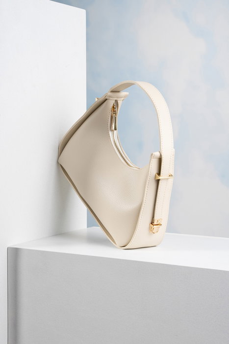 Lucky Bees Bolso 1263 Crema Piel Sintética Elegante y Versátil