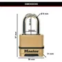 Master Lock Candado de alta seguridad M175EURDLF de Combinación en Zinc para Exterior