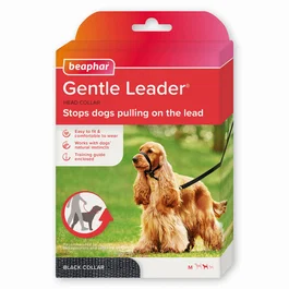 Beaphar Gentle Leader Talla M Negro Collar de Adiestramiento Anti-Tirones para Perros