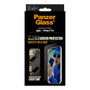 PanzerGlass Protector de Pantalla de Vidrio Templado para iPhone 17 Pro Marco Negro Ultra-Wide Fit Fastfit