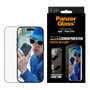 PanzerGlass Protector de Pantalla de Vidrio Templado para iPhone 17 Pro Marco Negro Ultra-Wide Fit Fastfit