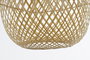 DKD Home Decor Lámpara Techo Balines Pamela Natural Bambú 55 x 55 x 19 cm