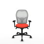 PIQUERAS Y CRESPO Silla de oficina Jorquera Naranja oscuro y Blanco