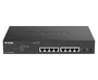 D-Link Switch DGS-1100-10MPV2 Gestionado L2 - 10 Puertos Gigabit (8 PoE +) Ethernet 10/100/1000 - 2 Ranuras SFP - Montaje en Rack 1U Negro