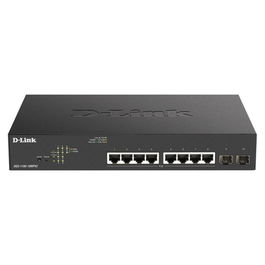 D-Link Switch DGS-1100-10MPv2 Gestionado Gigabit PoE+, 8 Puertos PoE+ (130W), 2 Puertos SFP, L2, Montaje Rack 1U