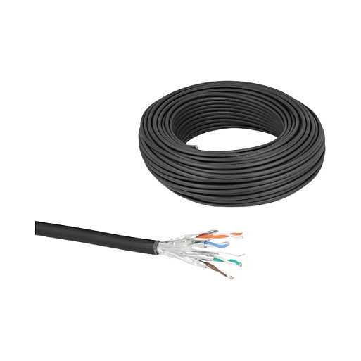 DeLOCK Cable de Red Ethernet Cat6a 500 MHz U/FTP (STP) Halogen Free, Rollo 50 m, Negro DeLOCK Cable de Red Ethernet Cat6a 500 MHz U/FTP (STP) Halogen Free, Rollo 50 m, Negro