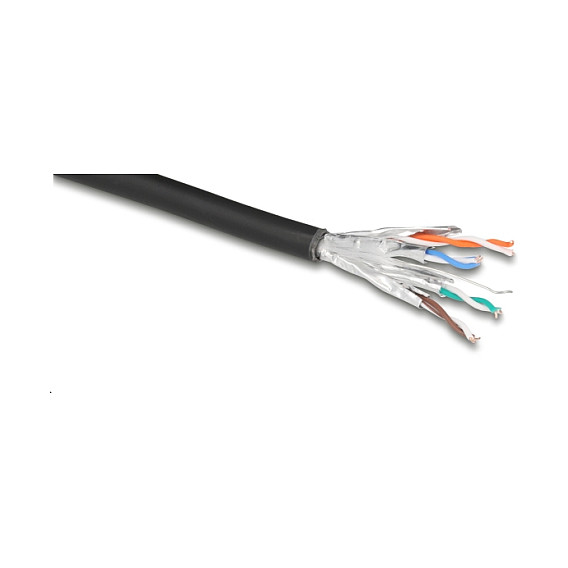 DeLOCK Cable de Red Ethernet Cat6a 500 MHz U/FTP (STP) Halogen Free, Rollo 50 m, Negro DeLOCK Cable de Red Ethernet Cat6a 500 MHz U/FTP (STP) Halogen Free, Rollo 50 m, Negro