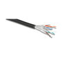DeLOCK Cable de Red Ethernet Cat6a 500 MHz U/FTP (STP) Halogen Free, Rollo 50 m, Negro