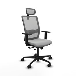 PIQUERAS Y CRESPO Silla de oficina Haches con mecanismo Sincro/Traslack Gris