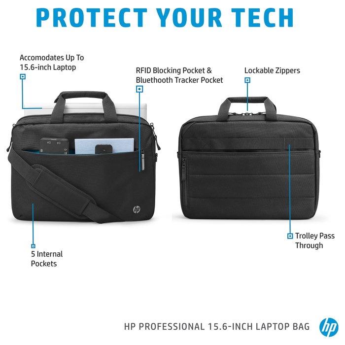 HP Maletín Professional 15.6 pulgadas Negro 500S7AA