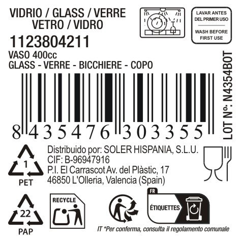 La Mediterranea Vaso Ariza 400ml