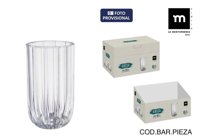 La Mediterranea Vaso Ariza 400ml La Mediterranea Vaso Ariza 400ml