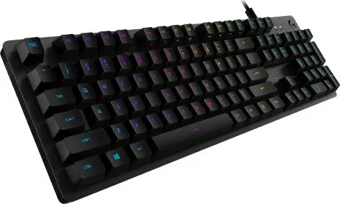 Logitech G Teclado Gaming G512 Carbon Mecánico RGB Lightsync, Interruptores GX Brown, Portugués, Color Carbono, Ref. 920-009434