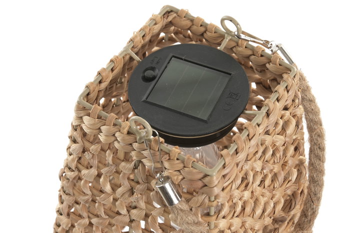 DKD Home Decor Lampara Solar Terraza Jardin Marron 20x36x20 cm Set 3 DKD Home Decor Lampara Solar Terraza Jardin Marron 20x36x20 cm Set 3