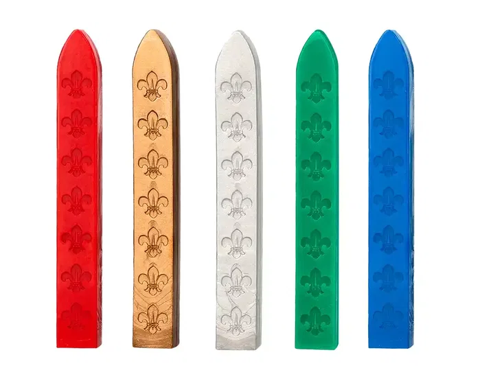 Liderpapel Lacre con Sello para Carta, 10 Barras, Colores Surtidos