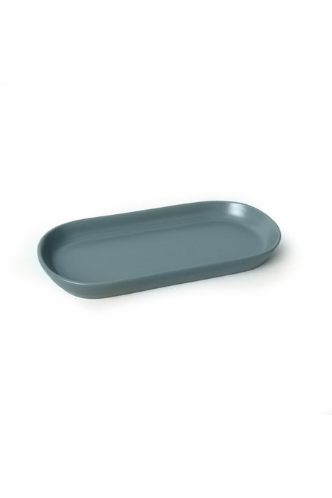 Hermia X00019050 Juego de Platos de Servicio en Gres Cerámico Color Verde Mate (2 Piezas)