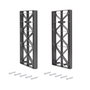 Emuca Suplemento lateral para colgador abatible para armario Sway, Plástico, Titanio