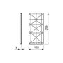 Emuca Suplemento lateral para colgador abatible para armario Sway, Plástico, Titanio