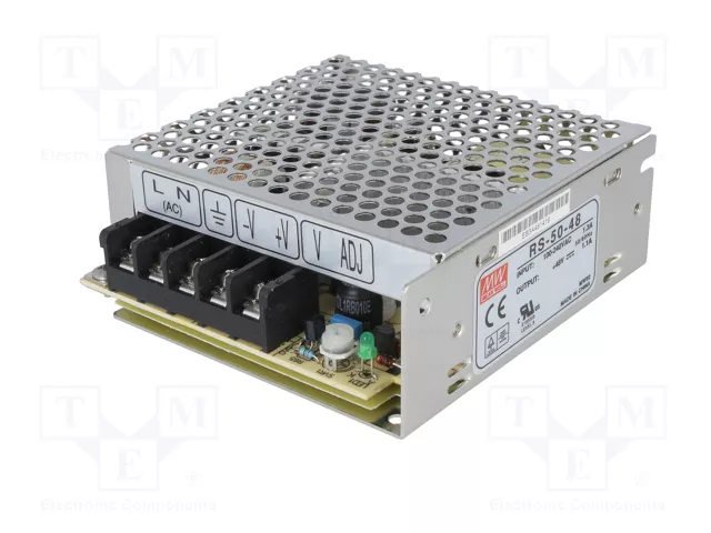 MEAN WELL RS-50 Fuente de alimentación de impulso 50W 48VDC 1,1A