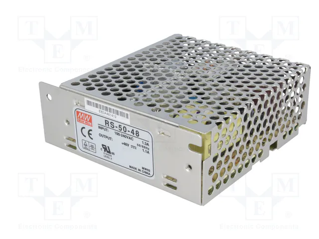 MEAN WELL RS-50 Fuente de alimentación de impulso 50W 48VDC 1,1A