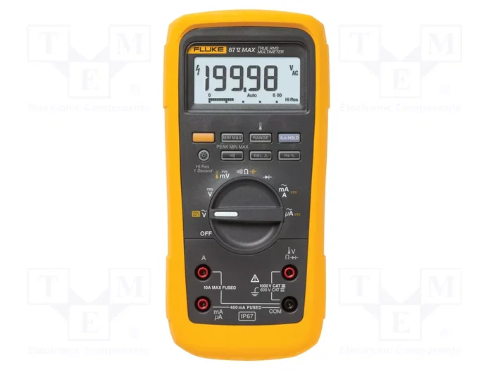 FLUKE FLK-87VMAX Multímetro Digital True RMS con LCD FLUKE FLK-87VMAX Multímetro Digital True RMS con LCD