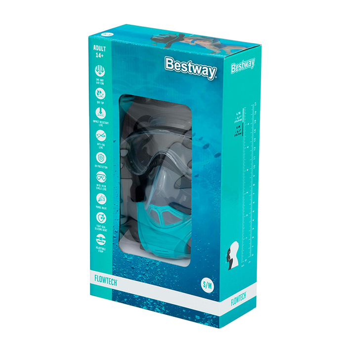Bestway Snorkel Doble Tubo S/M +5 a 12 Años Playa y Piscina 24060