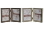 DKD Home Decor Set de 2 Marcos de Fotos 10x15 en Colores Surtidos (Beige y Marrón)