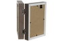 DKD Home Decor Marco de Foto 10x15cm Beige Marron Cristal PS Set de 2