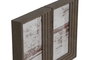 DKD Home Decor Marco de Foto 10x15cm Beige Marron Cristal PS Set de 2