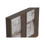 DKD Home Decor Set de 2 Marcos de Fotos 10x15 en Colores Surtidos (Beige y Marrón)
